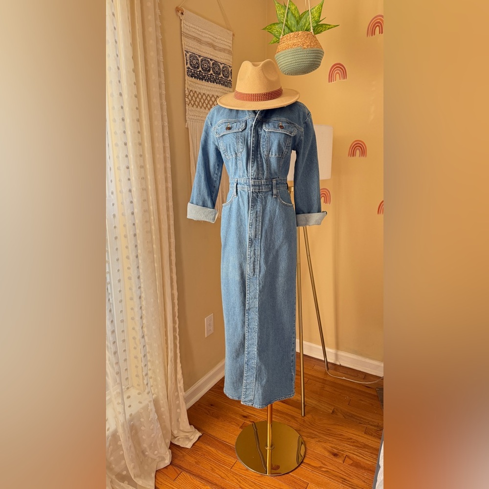 Women's Denim Maxi Dress